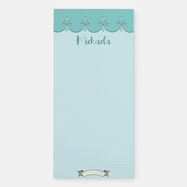 EASTER CHICKS MAGNETIC NOTEPAD (Front)