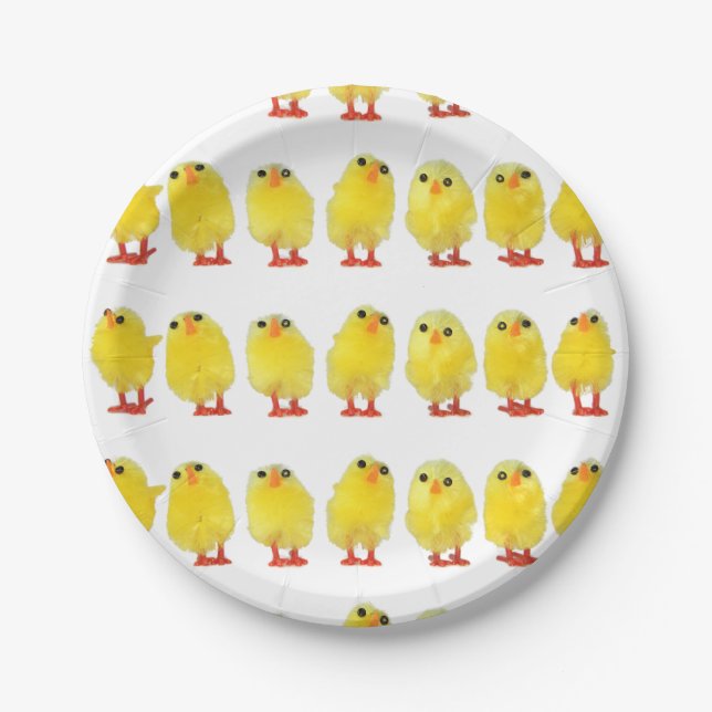 Easter Chicks Paper Plates (Front)