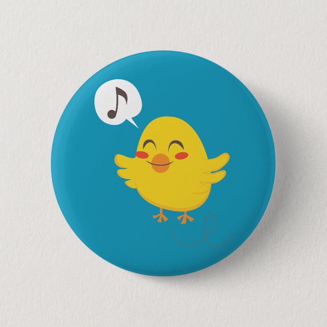 Easter Chicks Pinback Button (Front)