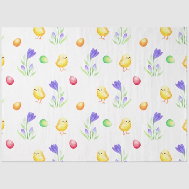 Easter Chicks Series Design 1 Tissue Paper (Front)