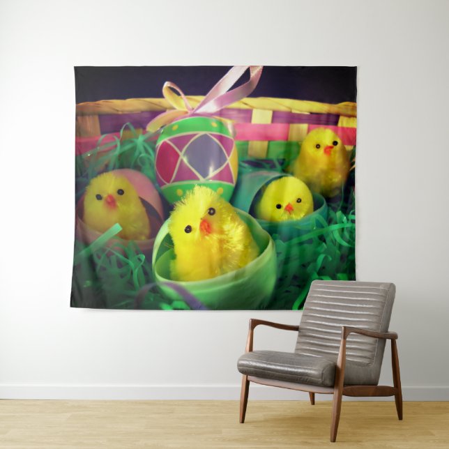 Easter Chicks Tapestry (In Situ (Horizontal))