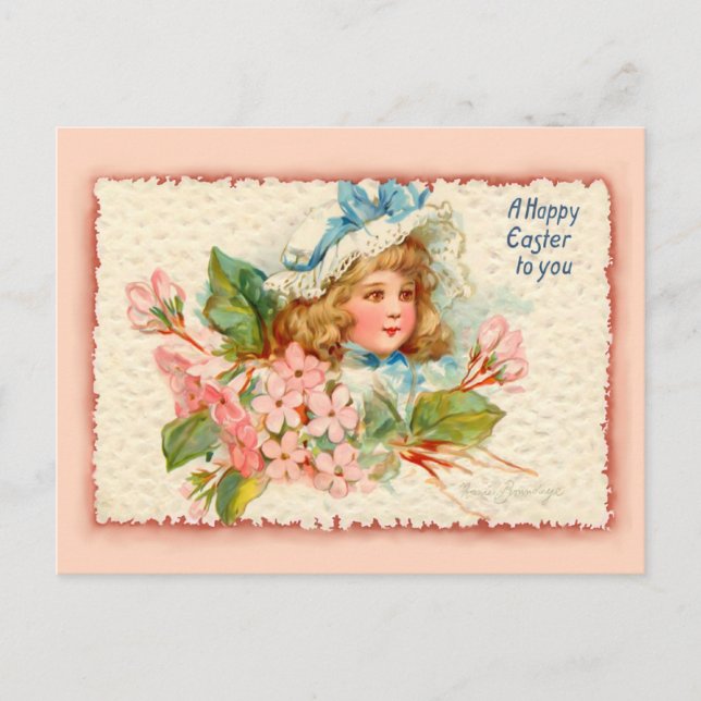 Easter Child Holiday Postcard (Front)