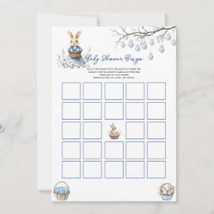 Easter Chinoiserie Bingo Baby Shower Game Card