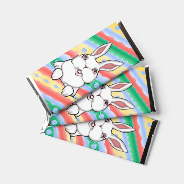 Easter Chocolate Bar Custom Easter Bunny Candy Bar (Front)