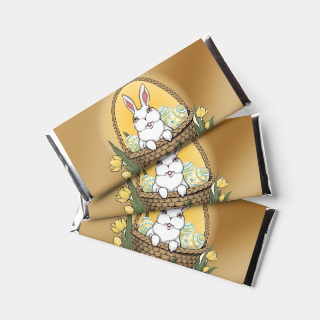 Easter Chocolate Bar Custom Easter Bunny Candy Bar (Front)