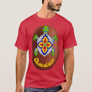 Easter Chocolate egg surfing mosaic turtle T-Shirt