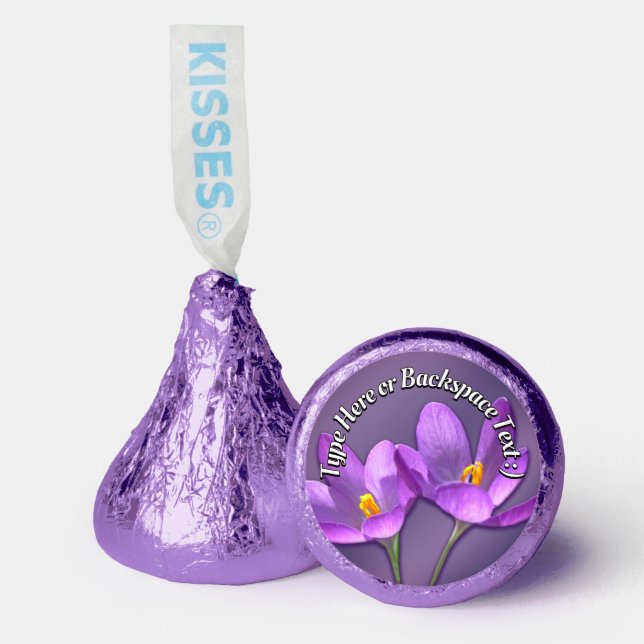 Easter Chocolate Personalized Easter Crocus Hershey®'s Kisses® (Front)
