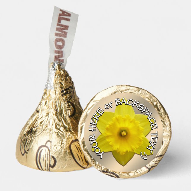 Easter Chocolate Personalized Easter Daffodil Hershey®'s Kisses® (Front)
