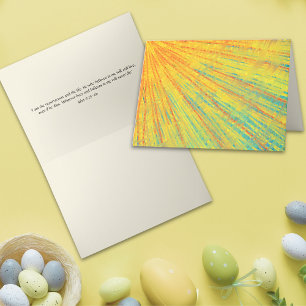 Easter Christian Abstract Art Bible Quote Card