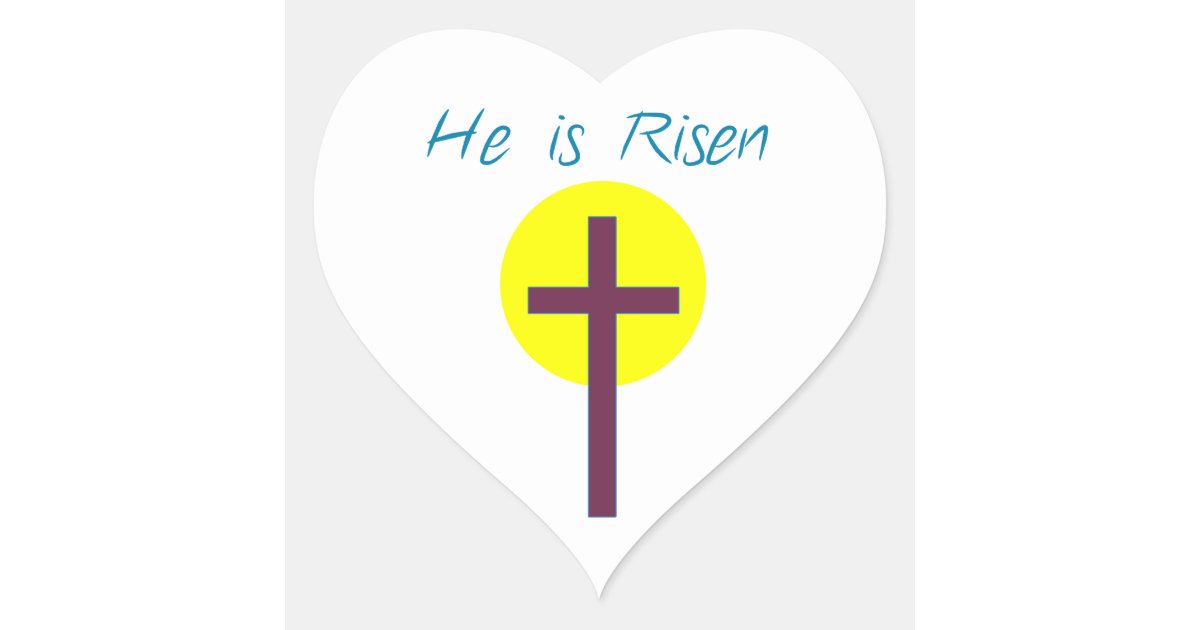 easter he is risen cross