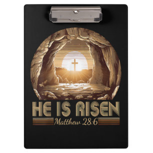 Easter Christian He is Risen Jesus  Clipboard