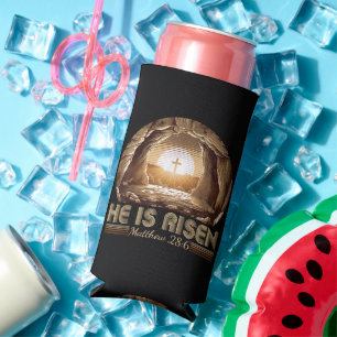 Easter Christian He is Risen Jesus Seltzer Can Cooler
