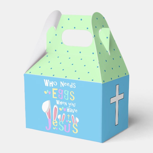Easter Church Service Ideas Kids Favor Boxes (Front Side)