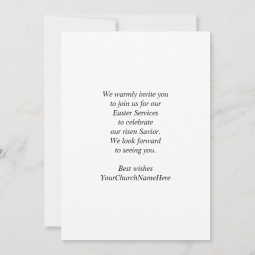 EASTER CHURCH SERVICES | Jesus is Risen Invitation | Zazzle