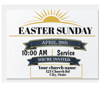 Easter Church Yard Sign You’re Invited