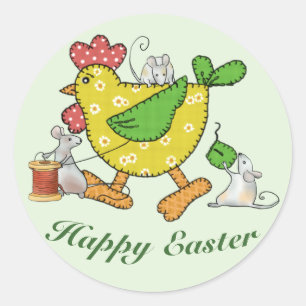 Easter Classic Round Sticker