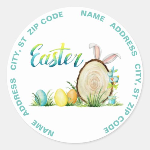 Easter  classic round sticker