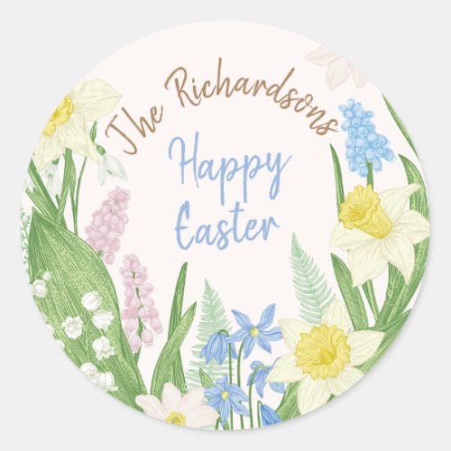 Easter Classic Round Sticker