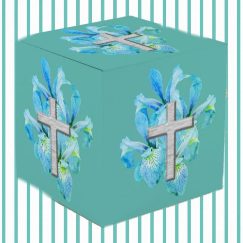 Easter Cluster of Blue Irises Favor Boxes