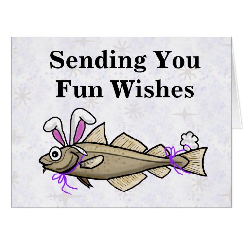 Easter Cod Funny Greeting Card