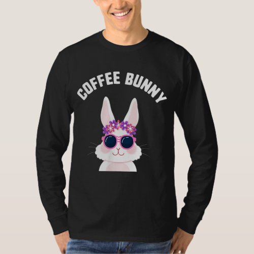 Easter Coffee Bunny Sunglasses Candy kids Gift Spr T_Shirt