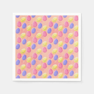 Easter color eggs napkins