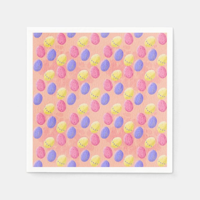 Easter color eggs napkins (Front)