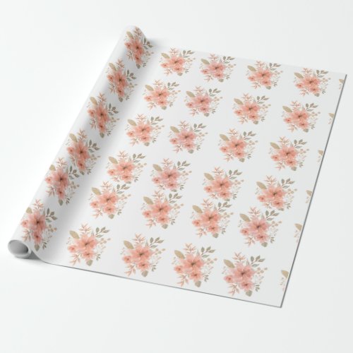 Easter color Flowery  Wrapping Paper