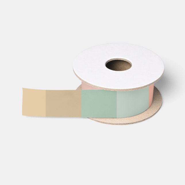 Easter Color Stripes Pattern Satin Ribbon (Spool)