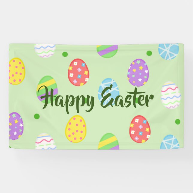 Easter colorful Eggs Festive        Banner (Horizontal)