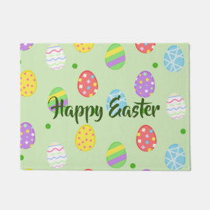 Easter colorful Eggs Festive        Doormat