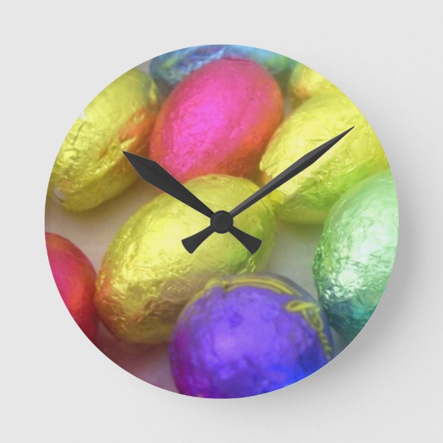 'Easter Colors'  Wall Clock (Front)