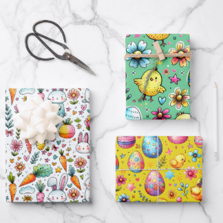 Easter Colors  Wrapping Paper Sheets