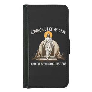 Easter Coming Out My Cave Jesus Samsung Galaxy S5 Wallet Case