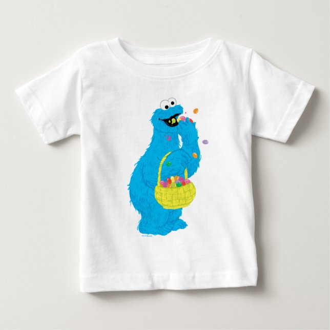 Easter Cookie Monster Baby T-Shirt (Front)