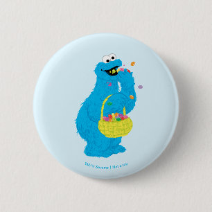 Easter Cookie Monster Button