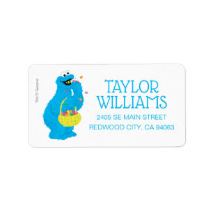 Easter Cookie Monster Label