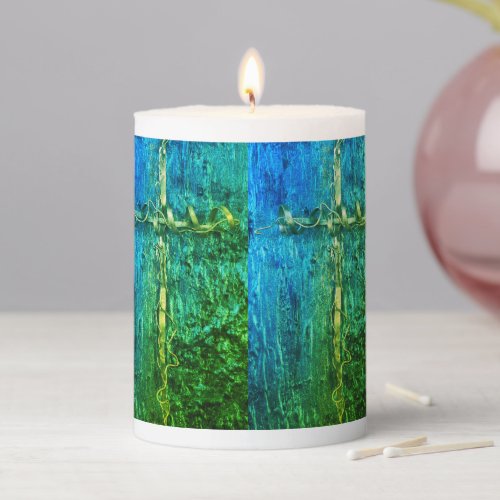 Easter copper crosses candle by dalDesignNZ