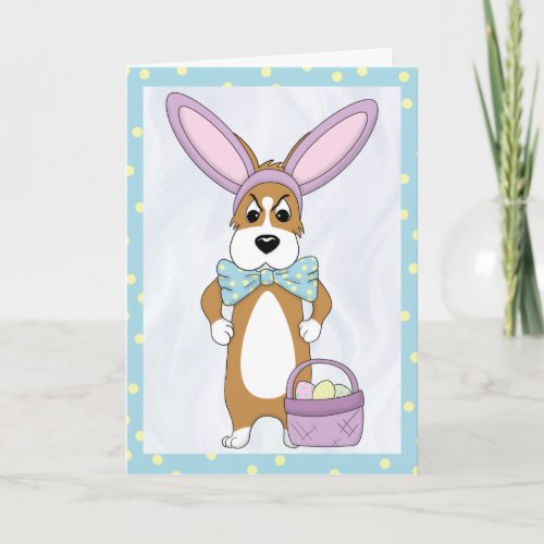 Easter Corgi Card