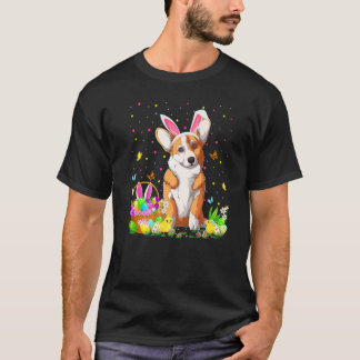 Easter Corgi Dog Bunny Egg Hunting Corgi Easter Su T-Shirt