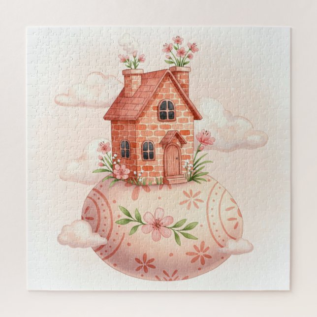 Easter cozy house jigsaw puzzle (Vertical)