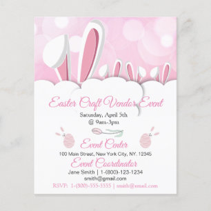Easter Craft Vendor Event  Advertising Template Flyer