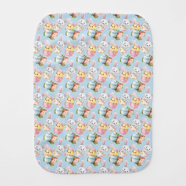 Easter Critters Burp Cloth (Front)