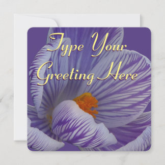 Easter Crocus Invitations Easter Cards Personalize