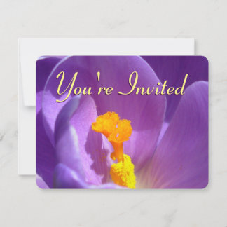 Easter Crocus Invitations Easter Cards Personalize
