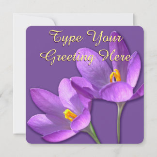 Easter Crocus Invitations Easter Cards Personalize