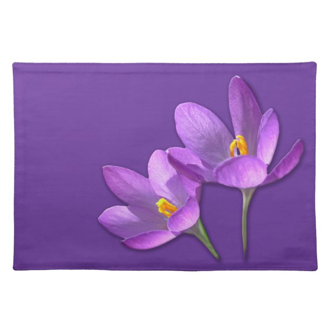 Easter Crocus Place Mats Easter Party Decor (Front)