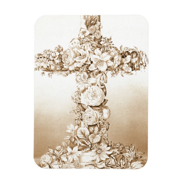 Easter Cross 1869 Magnet (Vertical)