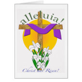 Easter Cross Greeting Card (Front)