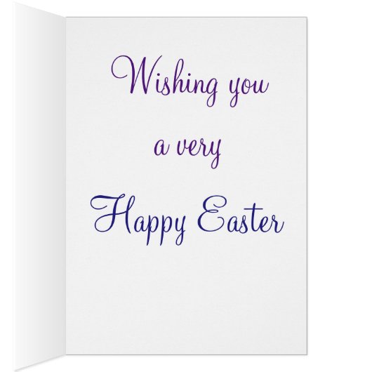 Easter Cross Greeting Card (Inside (Right))